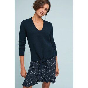 Anthropologie Moth Ribbed Sweater in Navy - sz Small
